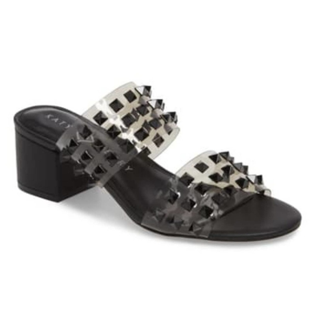 KATY PERRY The Kenzie Black Studded Sandal…